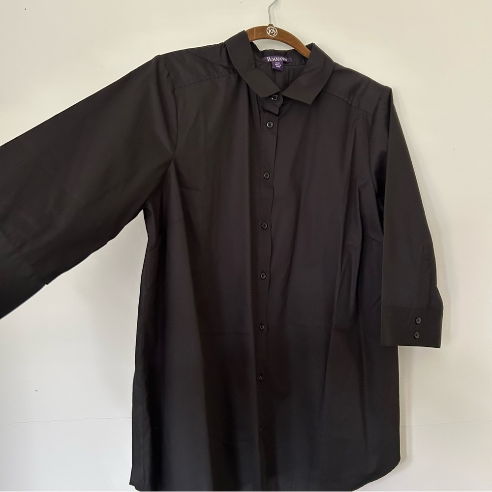 NWOT - Roman’s Cotton poly blend blouse with 3/4 sleeves size 16W